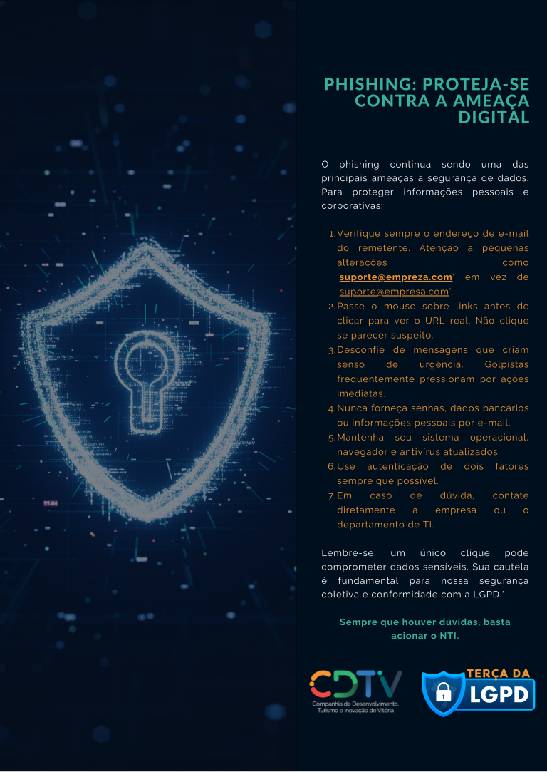 Phishing: Projeta-se contra a ameaça digital